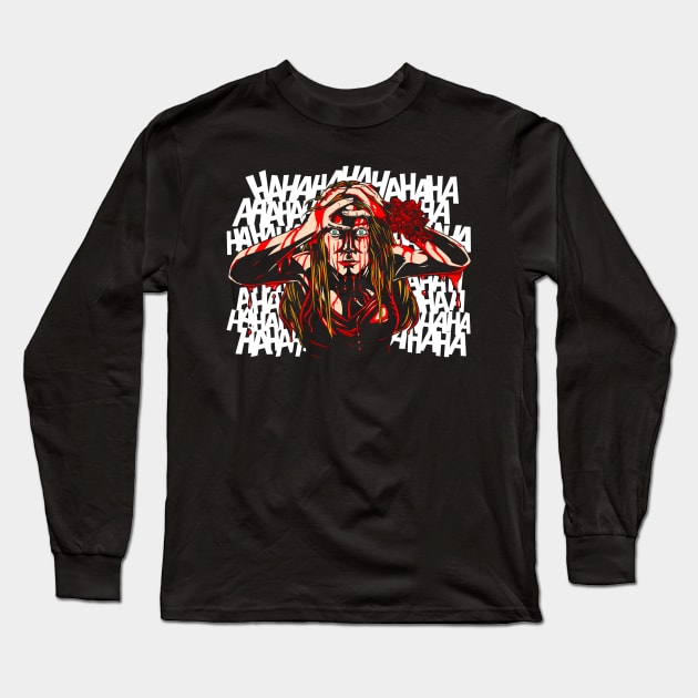 The Killer Prank Long Sleeve T-Shirt by boltfromtheblue